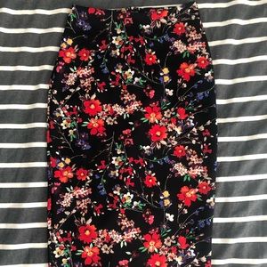 Express Floral Pencil Skirt